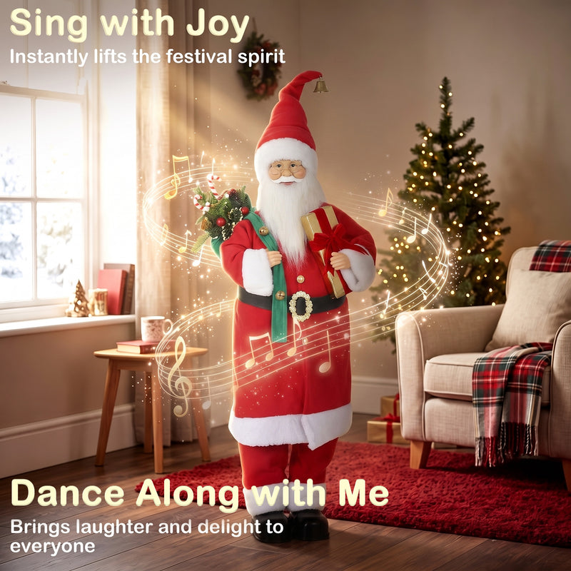 Sound and touch activation shown on the Santa figure