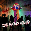 167cm Animated Clown with Rotating Head, Glowing Eyes & Sound – image 5 of 9