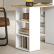 HOMCOM Computer Desk with Drawers, Home Office Desk, Writing Table, PC Workstation with 3 Storage Shelves for Working – view 7