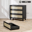 Rattan 3-drawer chest – image 3