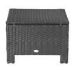 Black rattan footstool – image 9