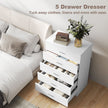 White high gloss bedroom set – image 6