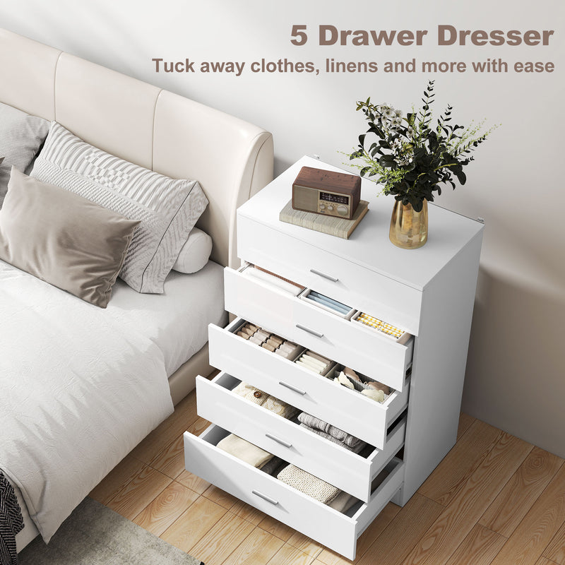 White high gloss bedroom set – image 6