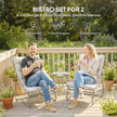 Cushioned texteline bistro set – image 4