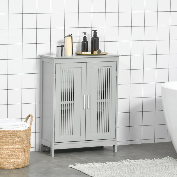 Grey bathroom floor cabinet – image 2