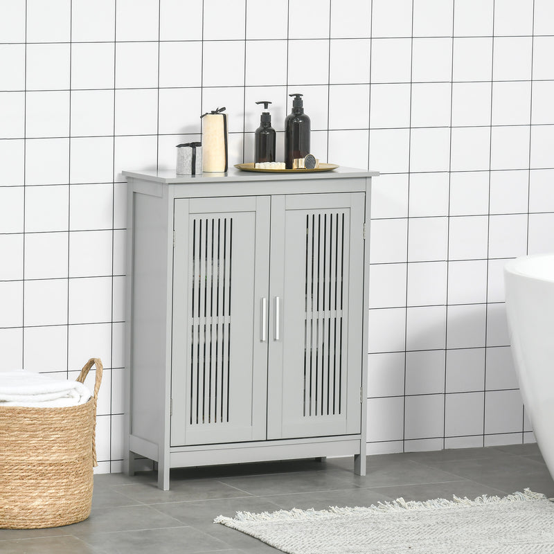 Grey bathroom floor cabinet – image 2