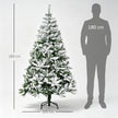 6ft snow-flocked pine Christmas tree – image 3