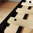 Single metal bed with wood slats – image 10