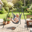 Outsunny Hammock Stand for Hanging Chair Adjustable Height Tripod Hammock Chair Stand Only with Chain, 150 kg Capacity – view 8