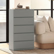 HOMCOM Chest of Drawers, 5-Drawer Storage Cabinets, Modern Dresser, Storage Drawer Unit for Bedroom – view 8