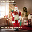 Sound and touch activation shown on the Santa figure