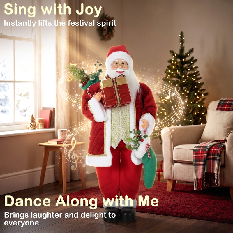 Sound and touch activation shown on the Santa figure