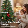 Set of 2 pre-lit pine trees in barrel pots – image 6