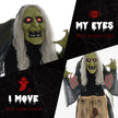 160cm Animated Hunchback Witch with Glowing Eyes & Sound – image 5 of 9