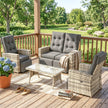 4-piece rattan sofa set – image 9
