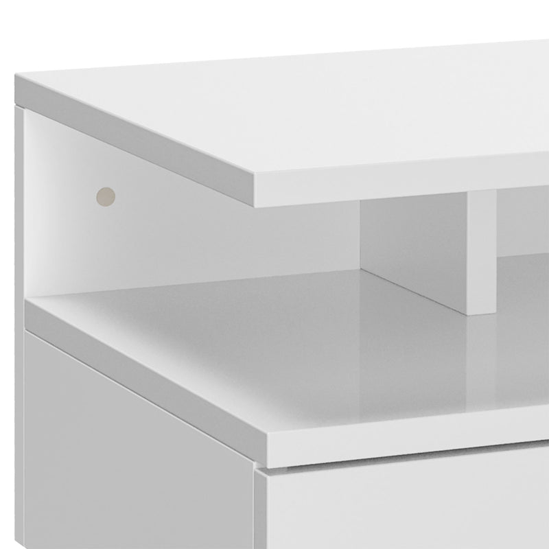Floating gloss white bedside tables – image 8