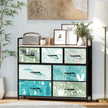 Wide 7-drawer fabric chest of drawers – image 10