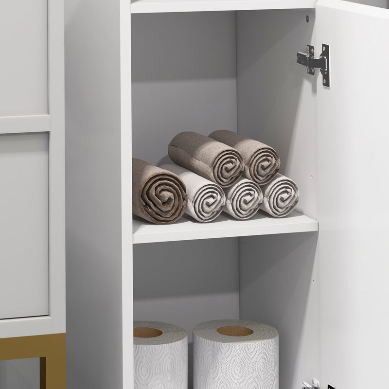 Tall high gloss bathroom cabinet – image 9