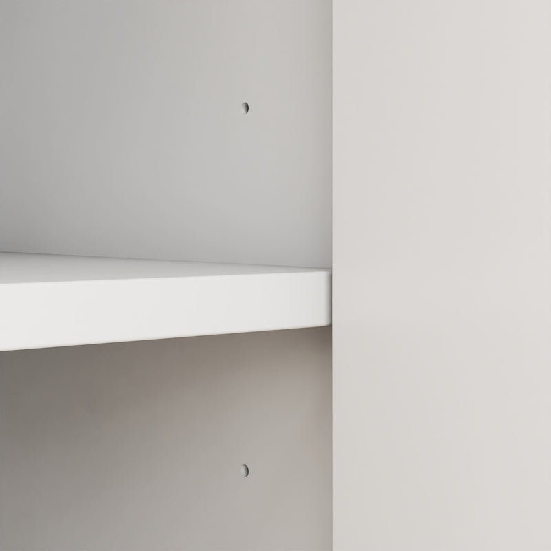 High gloss white and grey under sink cabinet – image 9