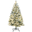 4.5ft pre-lit snow-tipped Christmas tree – image 10