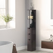 Slim brown bathroom cabinet – image 2