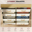 8-drawer fabric chest with side pockets – image 4