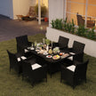 6-seater rattan dining set – image 2