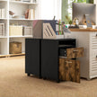 Mobile filing cabinet – rustic brown – image 8