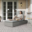 Rattan sun lounger – image 8