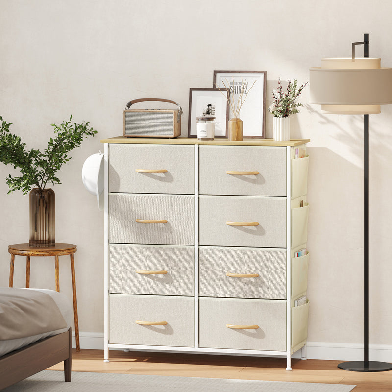 8-drawer fabric chest with side pockets – image 2