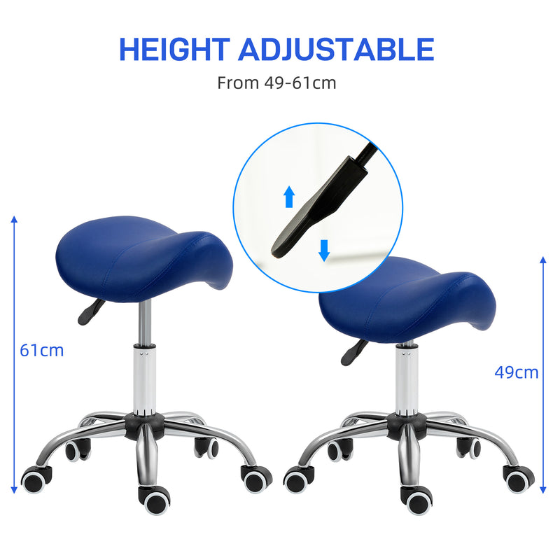 Dark blue saddle stool – image 4