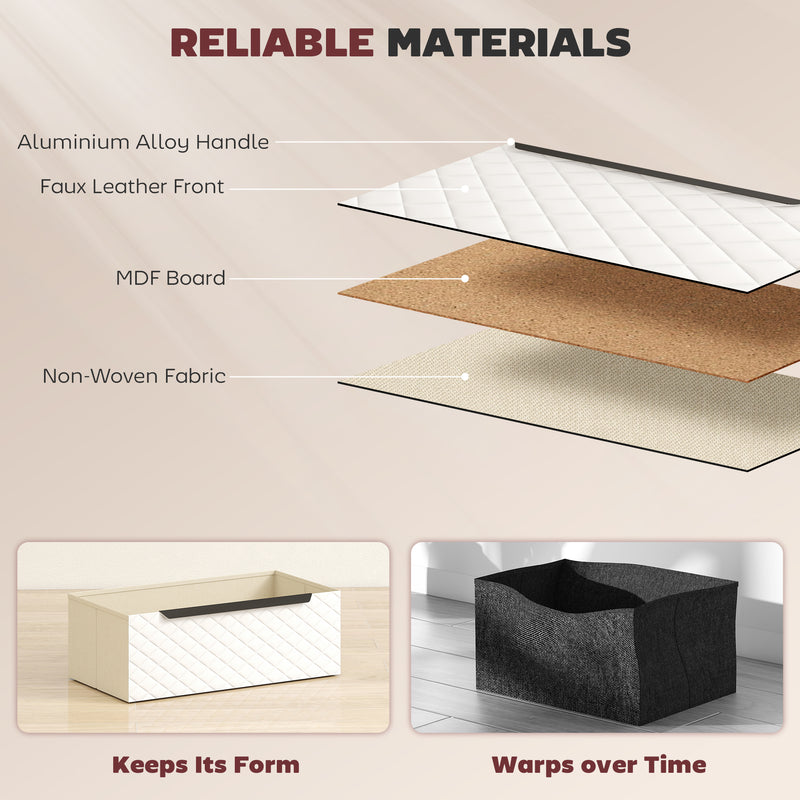 3-drawer fabric chest of drawers – image 5