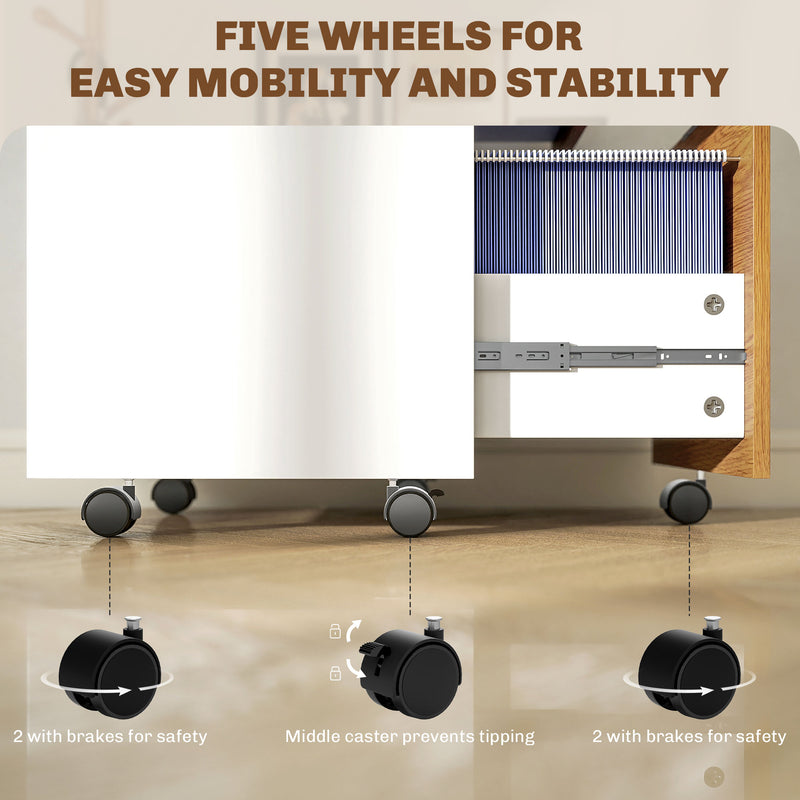 2-drawer lockable filing cabinet – image 7