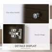 Black & oak glass door sideboard – image 6