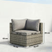 Rattan corner sofa chair – image 3