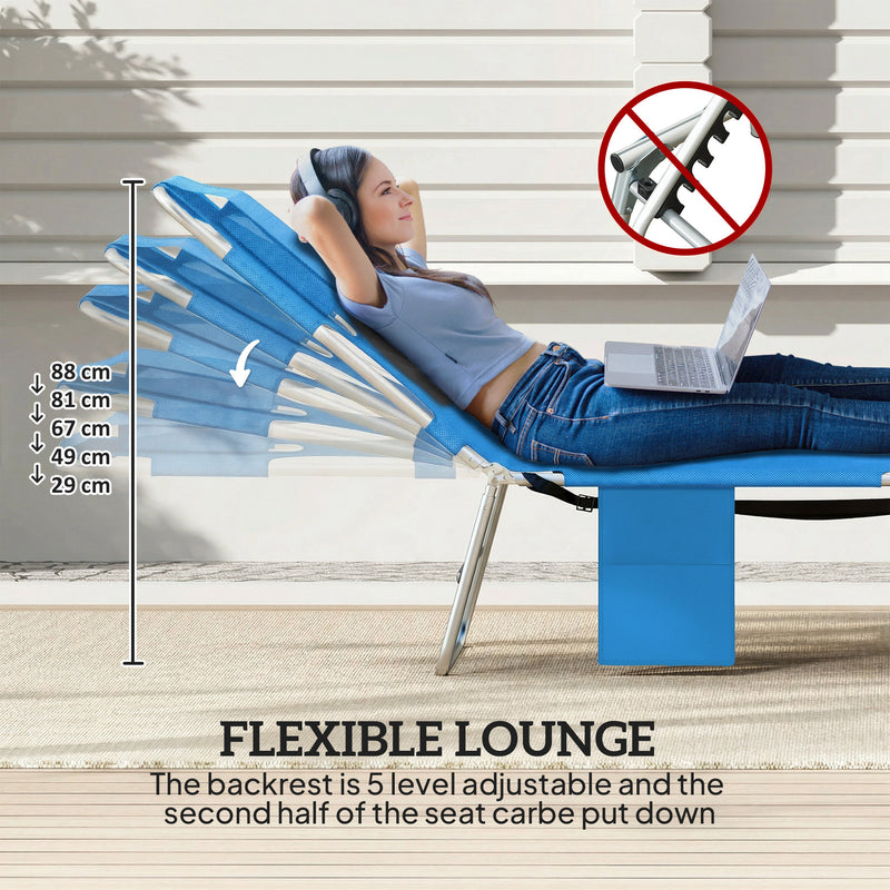 Sun loungers with reading hole – image 4