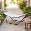 Outsunny 9ft Hammock Stand Adjustable Hammock Frame with Non-Slip Feet for Indoor Outdoor, 150 kg Capacity, Black – view 8