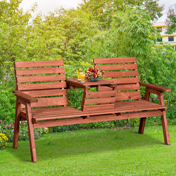 Convertible wooden garden bench – image 2
