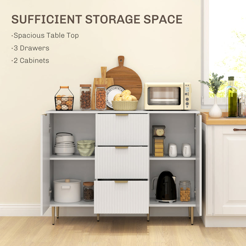 White fluted sideboard – image 4