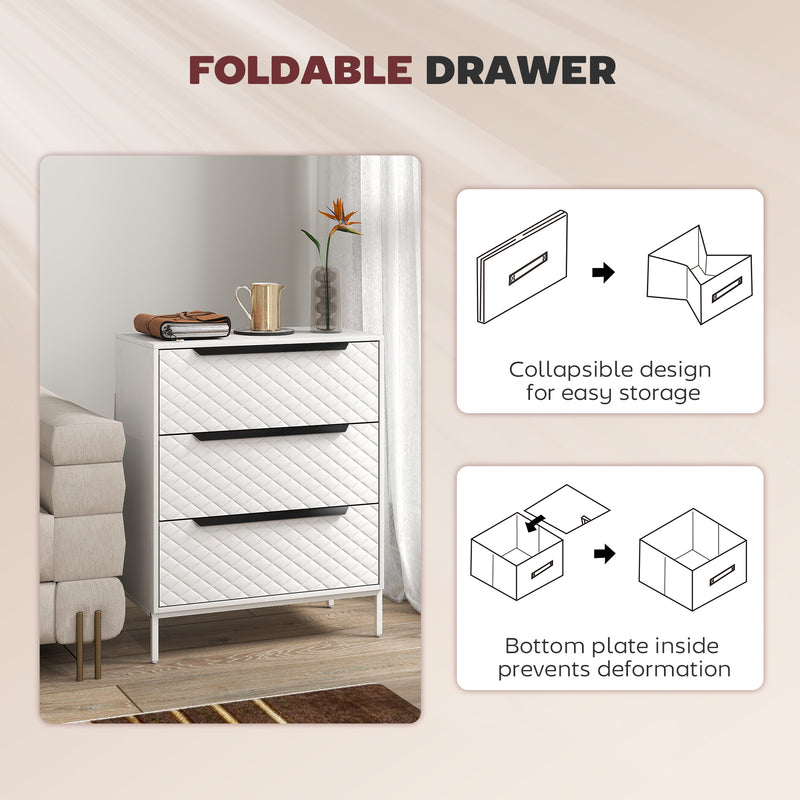3-drawer fabric chest of drawers – image 6
