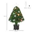 2ft tabletop fibre optic Christmas tree – image 3