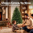 5ft Christmas tree with PE tips and fir wood base – image 4