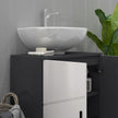 Light grey under sink cabinet – image 8