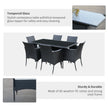 6-seater rattan dining set – image 5
