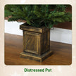 Set of 2 4ft pre-lit trees in vintage pots – image 7