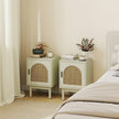 Set of 2 rattan bedside tables – image 2