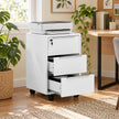 White 3-drawer lockable cabinet – image 8