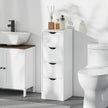 Narrow 4-drawer bathroom cabinet – image 9