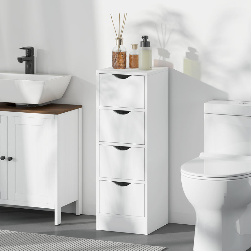 Narrow 4-drawer bathroom cabinet – image 9