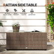 Brown rattan coffee table – image 4